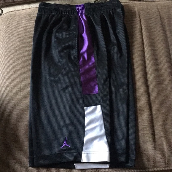 purple jordan basketball shorts